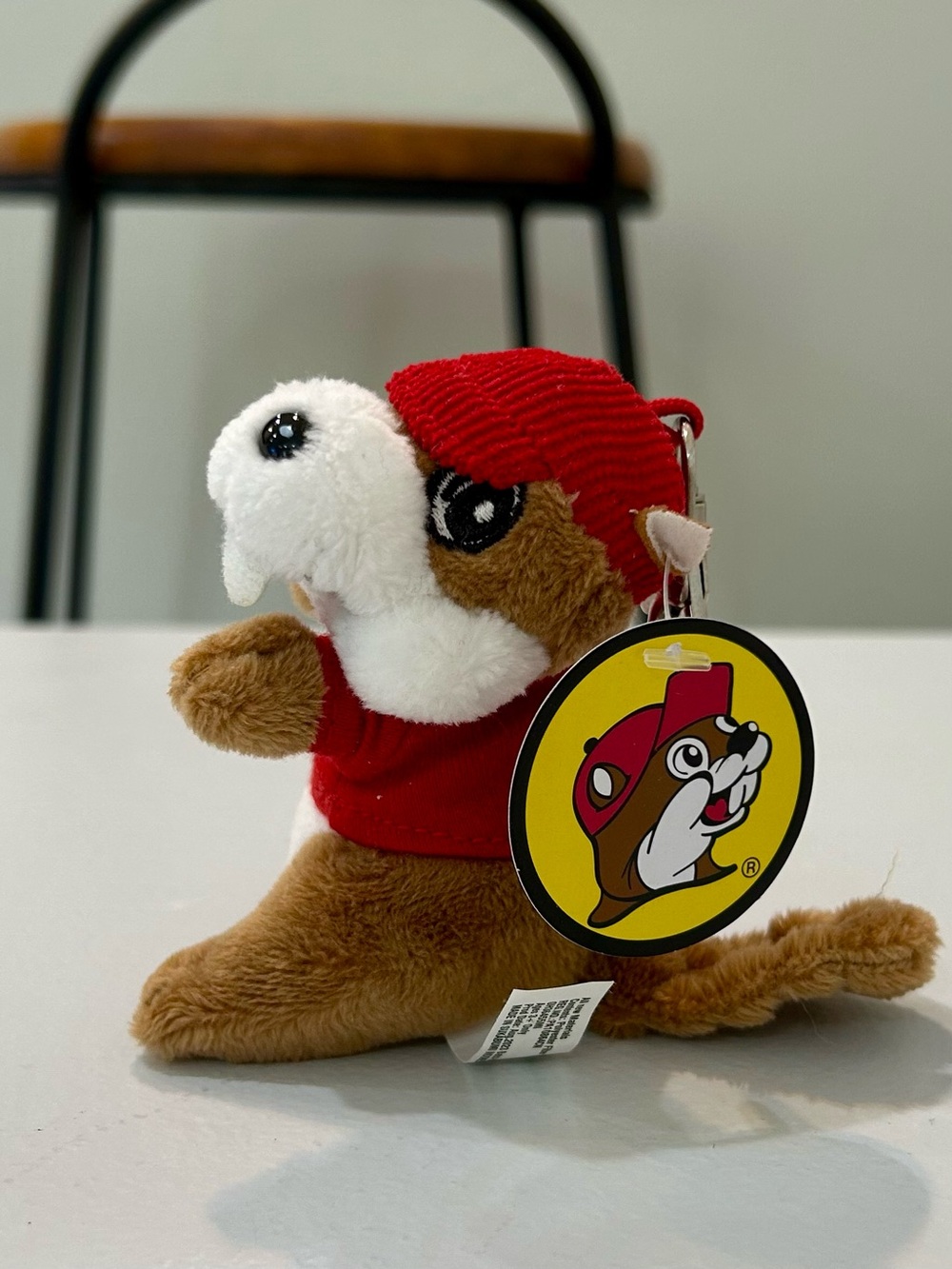 4" Buc-ee's Beaver Beanie Plush Key Chain JAAG Backpack Clip Purse Charm